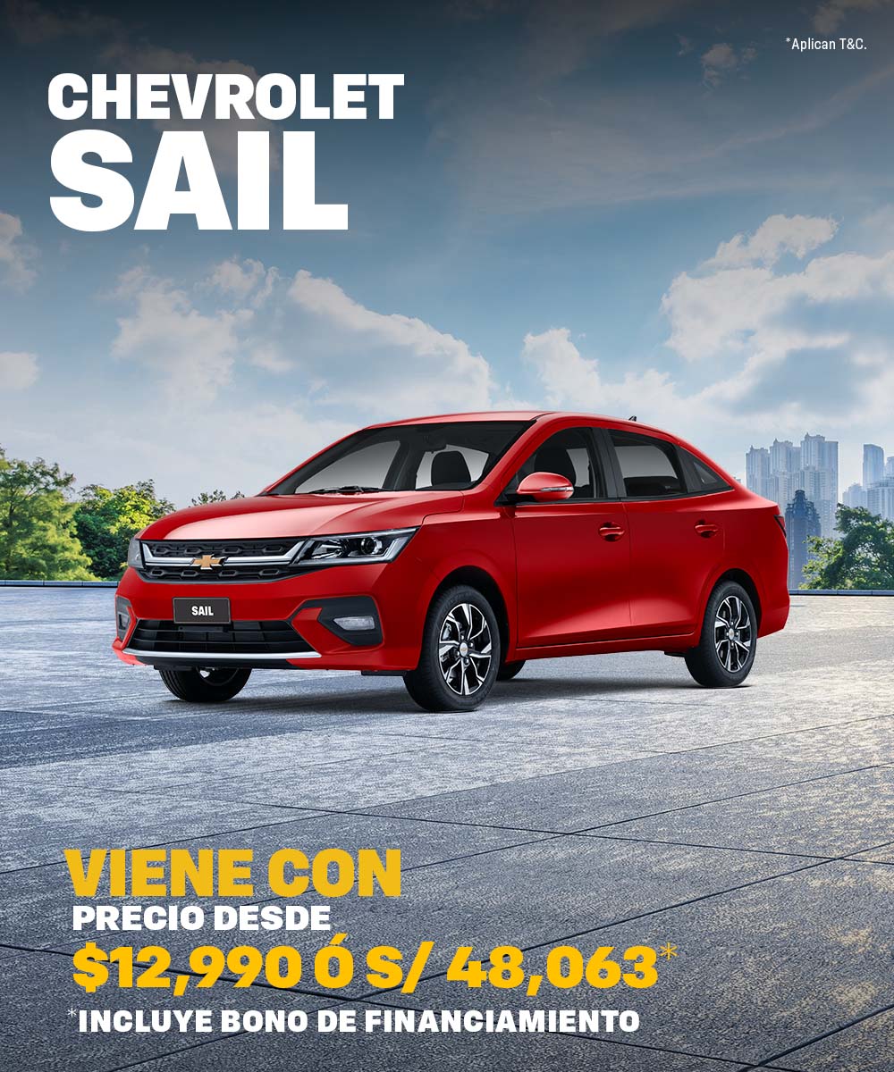 Chevrolet Sail Sedán: autos Chevrolet en Incamotors