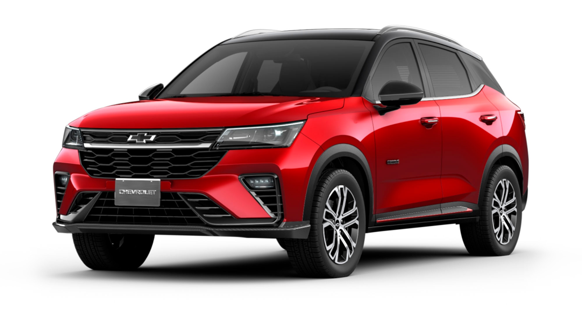 Chevrolet Groove RS CVT 2026 color rojo techo negro